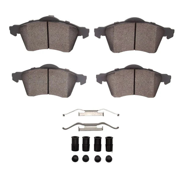 R1 96-96 Volkswagen EuroVan Front Ceramic Brake Pads and Hardware Kit