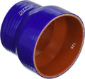 HPS Performance 2.75 - 3.5 ID 3 Long High Temp 4-ply Reinforced Silicone Reducer Coupler Hose Blue (70mm - 89mm ID 76mm Length)