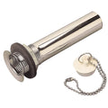 DRAIN TUBE W/STOPPER STRAIGHT 1-1/4