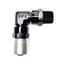 Fragola -6AN x 90 Degree Sport Crimp Hose End x 1/4 NPT