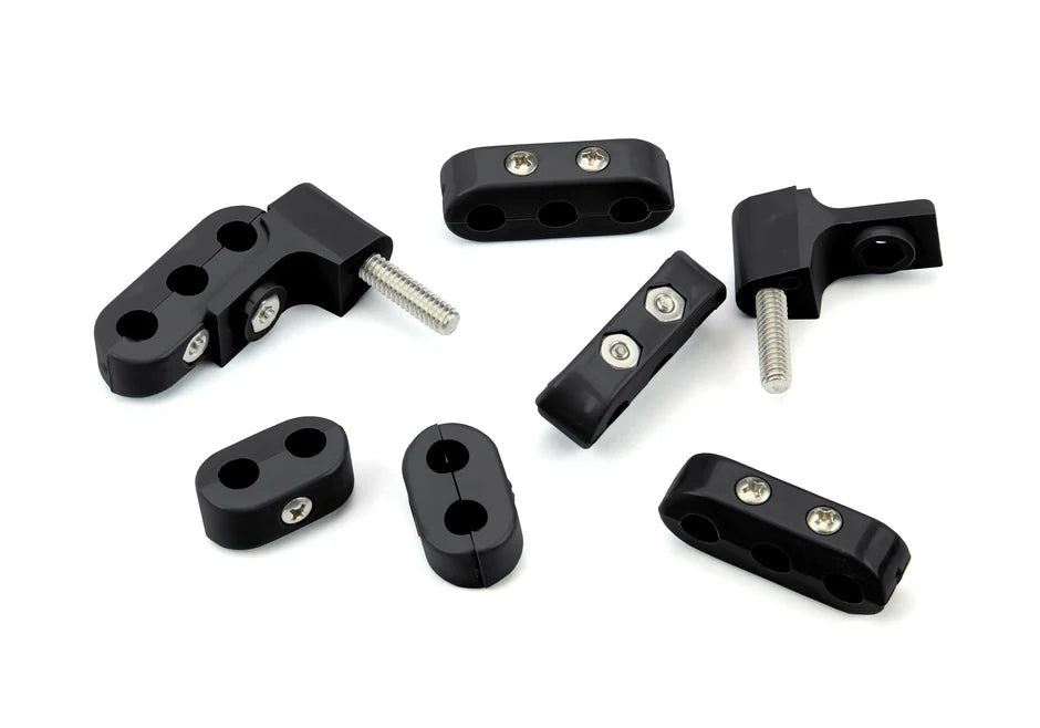 SMOOTHIE V6 WIRE SEPERATOR KIT FOR 78MM PLUG WIRES 2 BRACKETS 2 2PL & 4 3PL