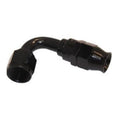 Fragola -6AN Real Street x 120 Degree Hose End Black For PTFE Hose