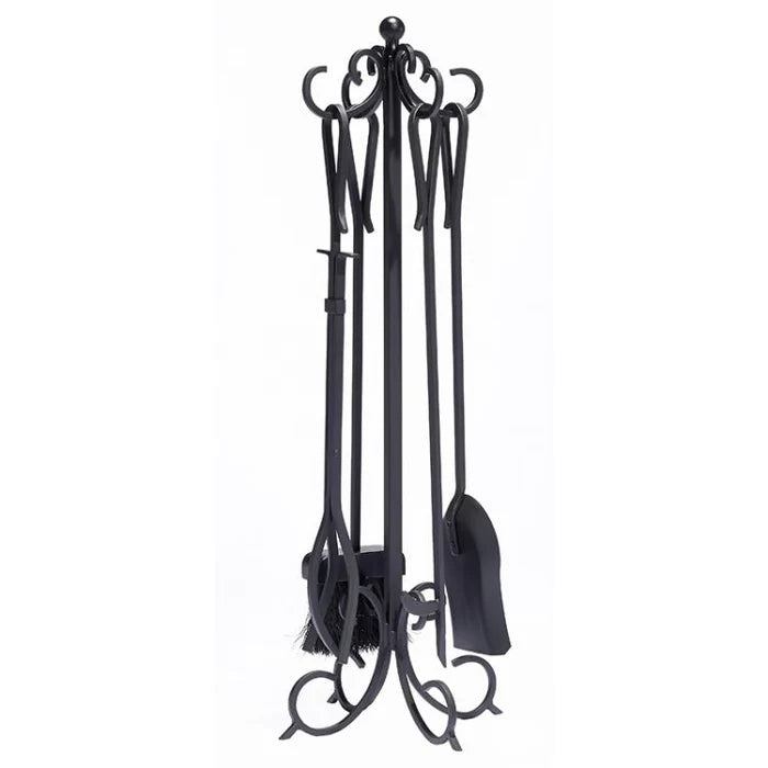5PC SCROLL FIREPLACE TOOLSET