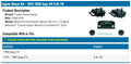 Engine and Transmission Mount Kit for 76-91 Jeep CJs, SJ, J-Series w/ AMC V8 Eng Crown Automotive