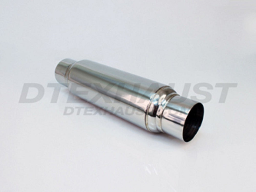 4.00IN X 19.00IN RESONATOR HIPOLISHED SS MUFFLER 3.00IN ID / 3.00IN OD
