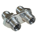 2 Way In Line Bulkhead #10 and #10 O-Ring