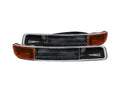 ANZO 1999-2006 Gmc Sierra 1500 Euro Parking Lights Black w/ Amber Reflector
