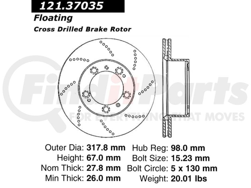 POR Standard Brake Rotor