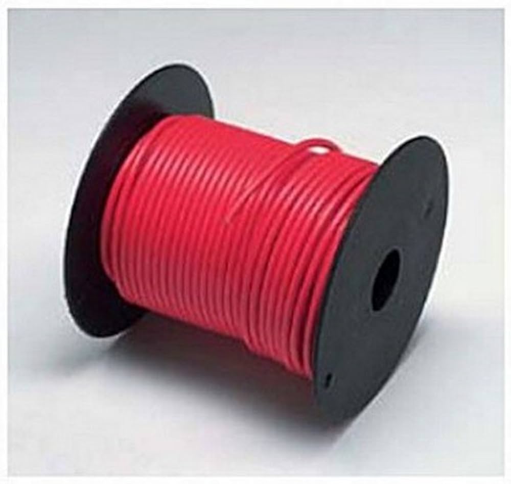 WIRE SPOOL PRIMARY 10 GAUGE; RED 100 FT