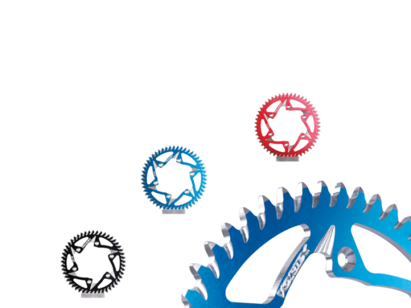 Vortex Racing Aluminum Rear Sprocket 428 55 Tooth- Red