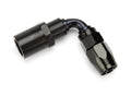 Fragola -6AN Pro-Flow x 90 Degree 3/8 EFI Quick Disconnect Hose End - Black