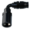 Fragola -6AN Real Street x 90 Degree 3/8 EFI Quick Disconnect Hose End Black