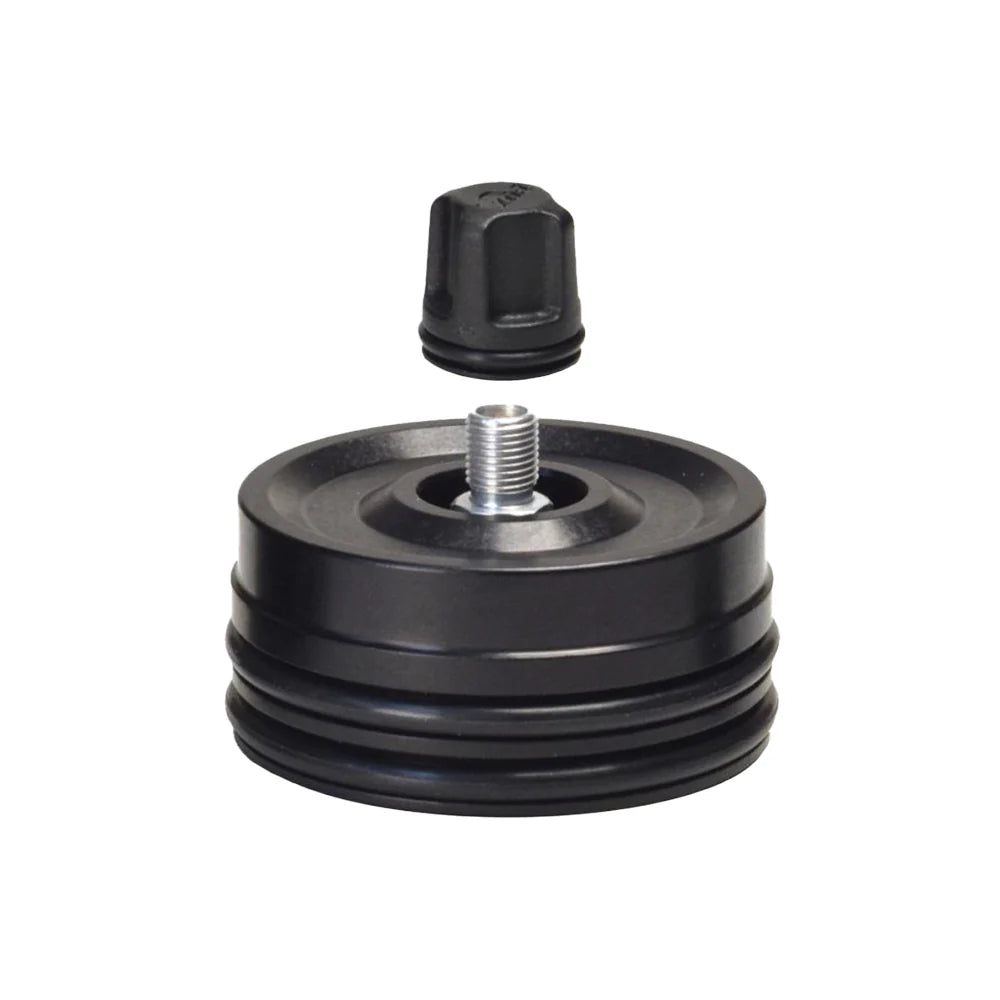 Fox Reservoir End Cap Assembly (2.250 Bore 5/16-32) Complete w/ Schrader & Cap