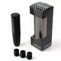 NRG Universal Short Shifter Knob - 5in. Length / Heavy Weight 1.27Lbs. - Black Wrinkle Finish