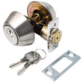 DOOR DEADBOLT DOUBLE CYLINDER 5/8IN THROW SS CLAM SHELL