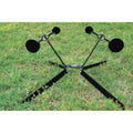 DUAL SPINNER TARGET WITH 2IN AND 4IN GONG PLATES