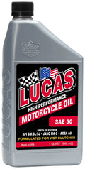 50 WT. MOTORCYCLE OIL 1 QUART CASE OF 6