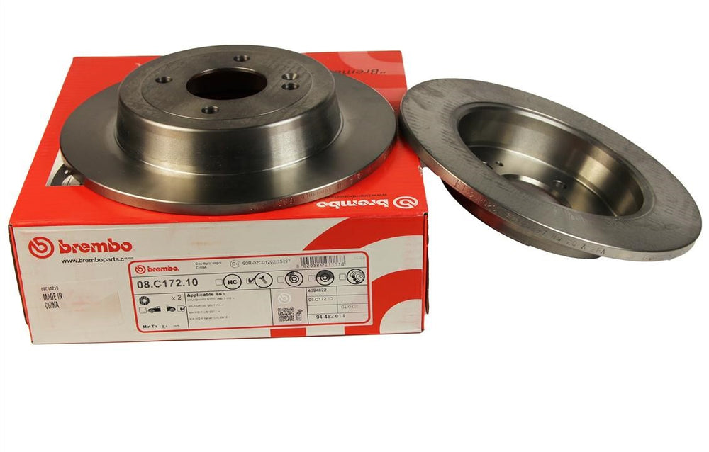 Brembo 12-20 Hyundai Accent/12-18 Kia Rio Rear Premium OE Equivalent Rotor