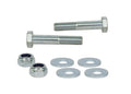CONTROL ARM INNER LOCK WASHERS REMOVES AND LOCKS OETOE ADJUSTMENT