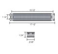 Frame Rail Cooler 17in ( -6AN)