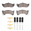 R1 88-90 Chrysler Dynasty Front Semi Met Pads & Hardware Kit