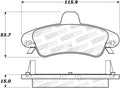 Street Brake Pads w/Shims and Hardware