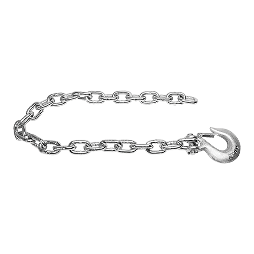 SAFETY CHAIN CLASS V 26400LB GTW 35IN 1/2IN PROOF COIL GRADE 30 38/IN CLEVIS SLIP HOOK W/LATCH