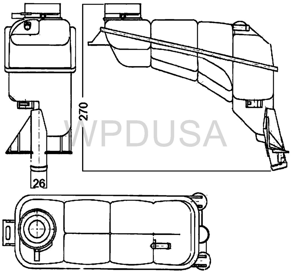 Engine Coolant Reservoir