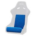 NRG FRP Bucket Seat Cushion/ White Stitching Hex Geometric 3pc Seat Cushion - Blue