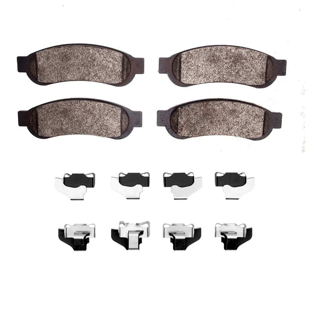 R1 2010-2012 Ford F-350 Super Duty 2WD Rear R1 Semi Met Pads & Hardware Kit