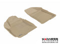 3D MAXpider 2010-2012 Hyundai Santa Fe Kagu 1st Row Floormat - Tan