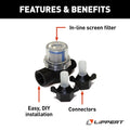 REPLACEMENT SCREEN FILTER AND CONNECTORS FOR 12V WATER PUMP