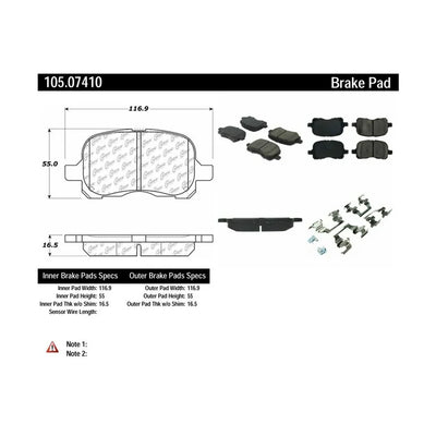 Posi-Quiet Ceramic Brake
