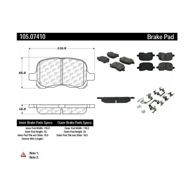 Posi-Quiet Ceramic Brake