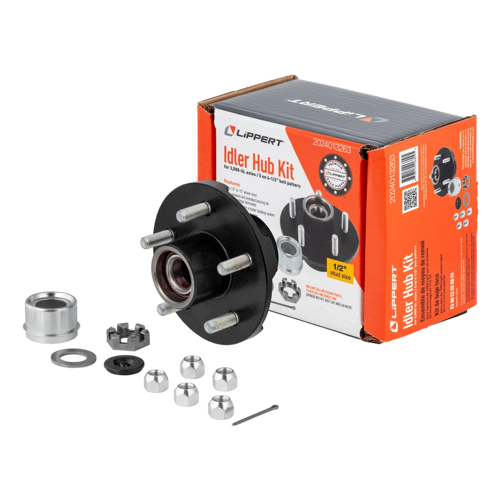 AP KIT545 IDLER HUB 3.5K 1/2 STUD COMPLETE PRE GREASED KIT