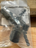 Fragola -10AN Push-Lite End 60 Degree - Black