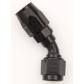 #10 45 Deg Dbl Swivel Hose End Black