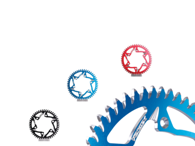 Vortex Racing Aluminum Rear Sprocket 420 41 Tooth- Red