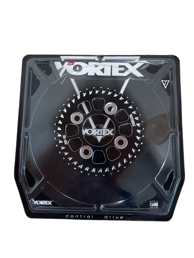Vortex Racing Aluminum Rear Sprocket 420 38 Tooth- Black