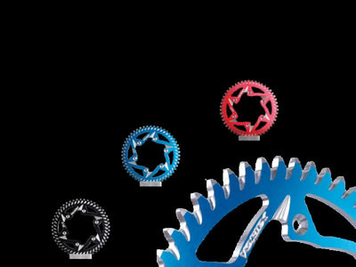 Vortex Racing Aluminum Rear Sprocket 420 45 Tooth- Blue