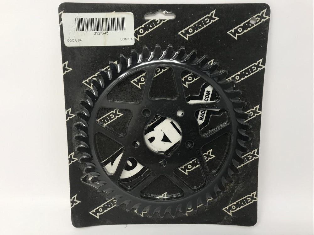 Vortex Racing Aluminum Rear Sprocket 415 45 Tooth- Black