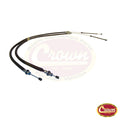 Rear Parking Brake Cable Set for 1992-1996 Jeep XJ Cherokee, Left and Right Crown Automotive