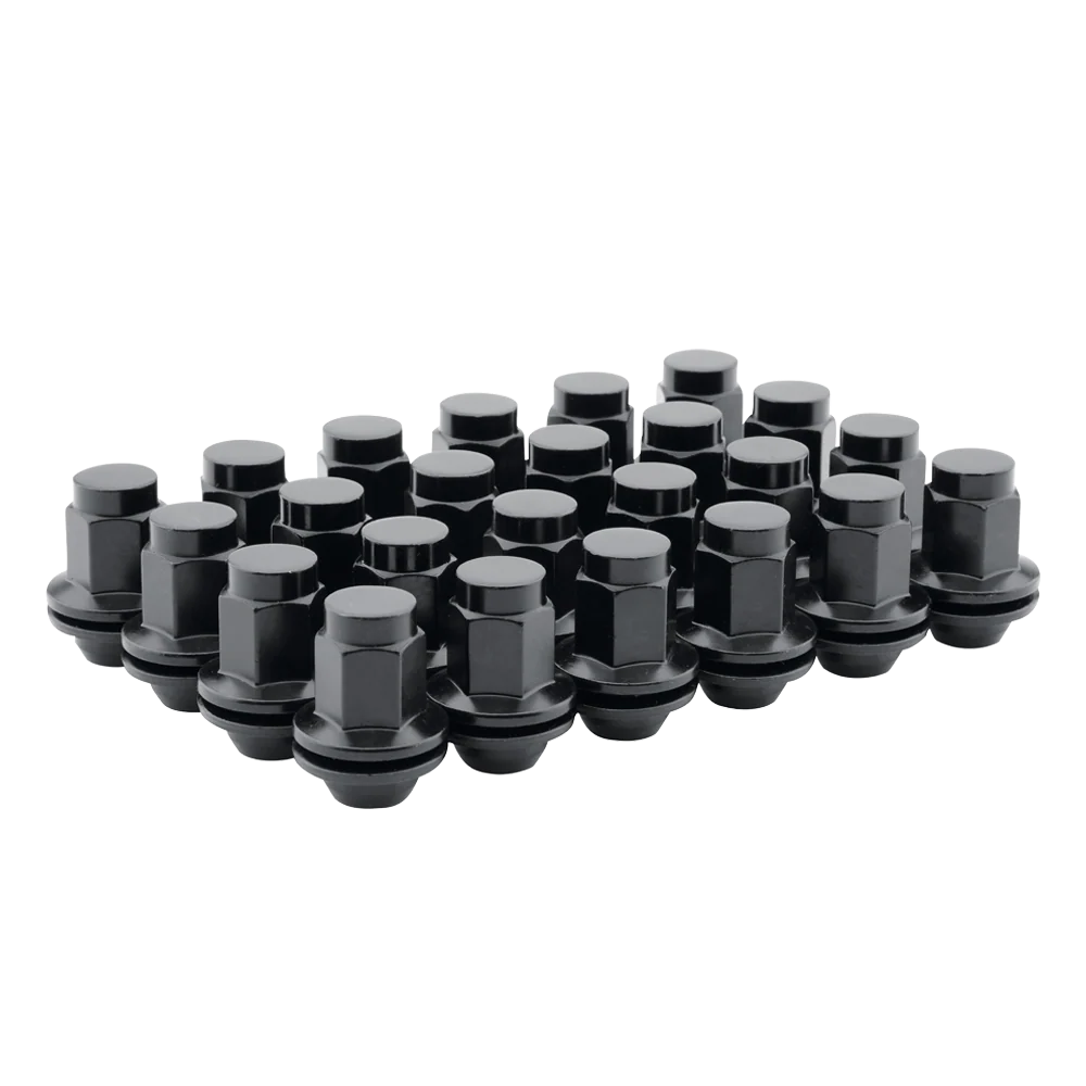 Method Lug Nut Kit - Spline - 3/8inx24 - 4 Lug Kit - Black (RZR 800/900)