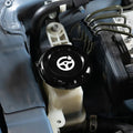 Billetworkz Black Anodized Power Steering Fluid Cap - Zero Series - with Fluid Engravings - Fits 02-07 WRX STI