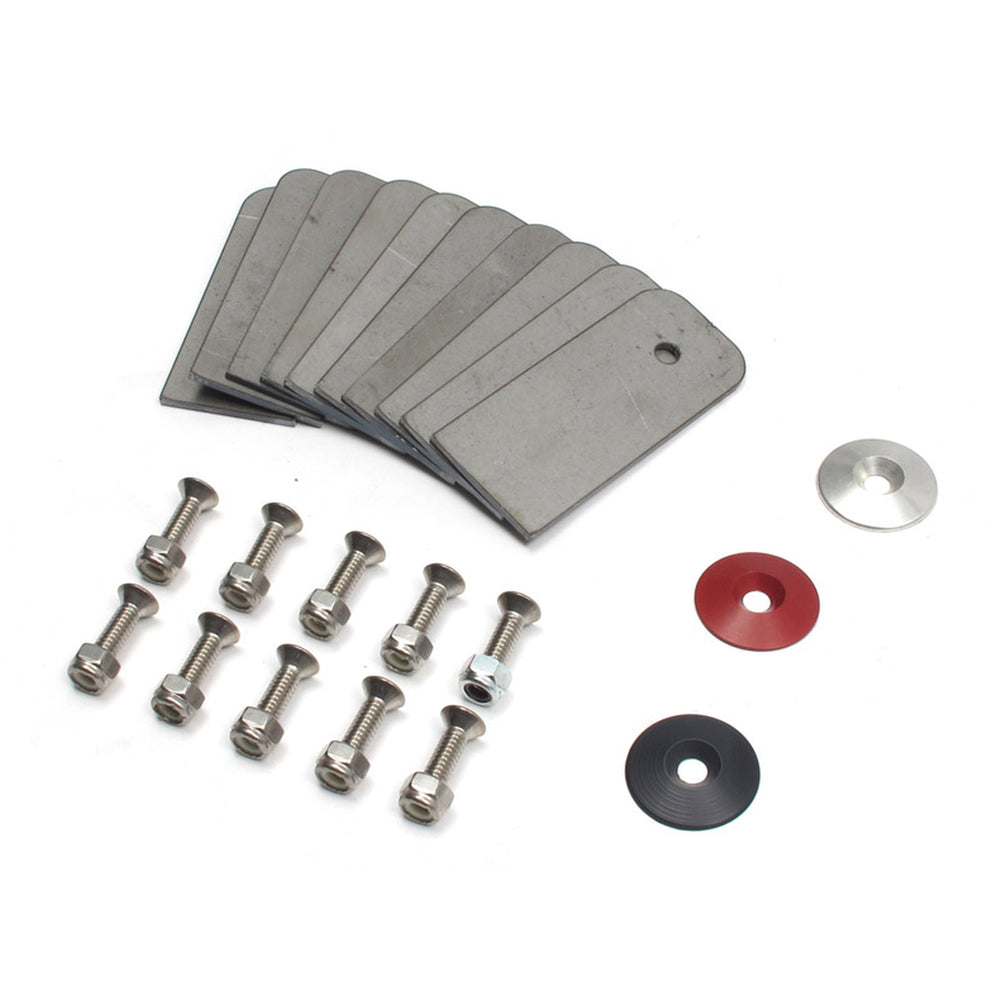 Camburg Red Fender Washer 10 Pack (aluminum washer bolt body clip 1 8 tab) 040074