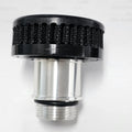 UPR Oil Cap Breahter Adapter w/Filter Screw In Ford/Dodge Valve Cover-Satin 5017-05