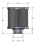 FILTER, S.S. MESH, 12AN FEMALE PORT, CLR