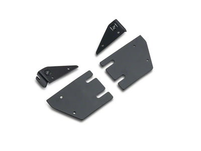 ~(2 lbs. 12X7X7)~ Hood Cowl LED Brackets To Mount (1) 30IN Single Row Slim Line LED Light No Cut No Drill Installation Black Powder Coated Brackets Only