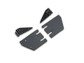 ~(2 lbs. 12X7X7)~ Hood Cowl LED Brackets To Mount (1) 30IN Single Row Slim Line LED Light No Cut No Drill Installation Black Powder Coated Brackets Only