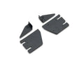 ~(2 lbs. 12X7X7)~ Hood Cowl LED Brackets To Mount (1) 30IN Single Row Slim Line LED Light No Cut No Drill Installation Black Powder Coated Brackets Only